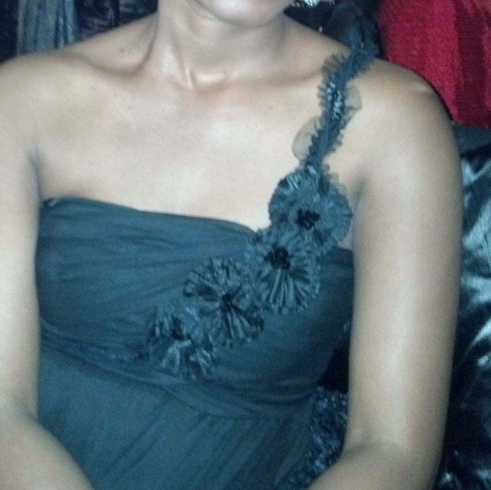 Formal black gown